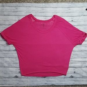 We The Free| Hot pink burnout dolman tee